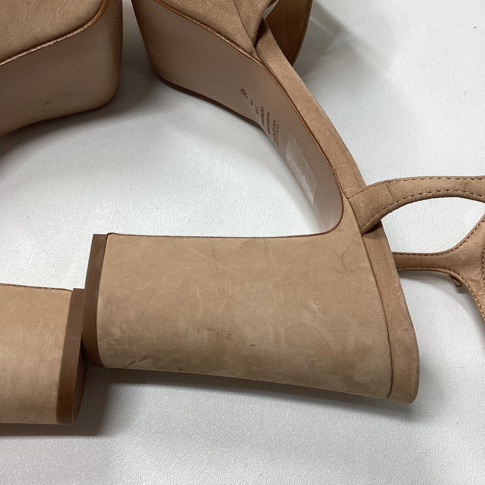 Schutz Keefa Nubuck Platform Ankle Strap Block Heel Sandals Size 11 - Picture 12 of 16